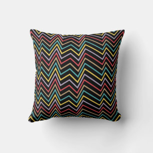 Coussin Symphonie ZigZag vibrante Une explosion d'énergie 
