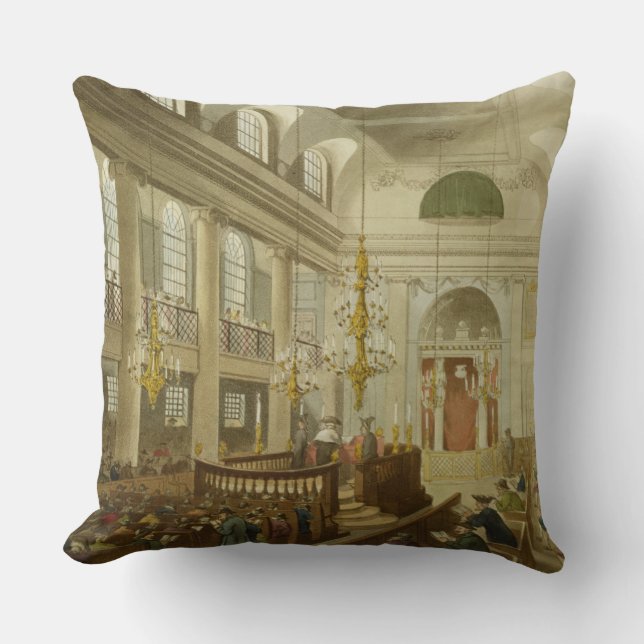 Coussin Synagogue, ducs Place, Houndsditch, d'Ackerman (Recto)