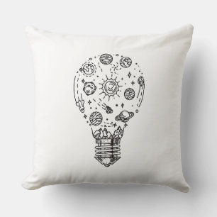 Coussin Système solaire Doodle en bulbe