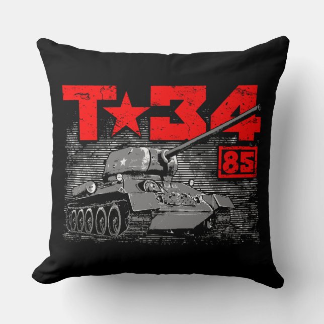 Coussin T-34-85 Char moyen soviétique (Recto)