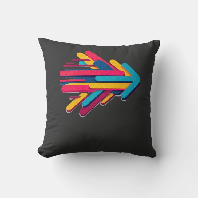 Coussin T-shirt à manches longues avec graphique de vitess (Recto)