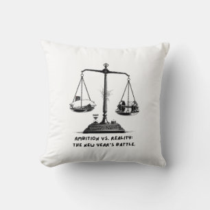 Coussin T-Shirt Ambition contre Réalité