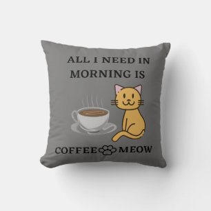 Coussin T-shirt AMOUREUX DES CHATS ET COFFRE-FORT MEOW FUN