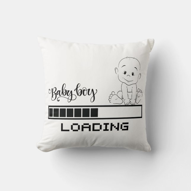 Coussin T-shirt amusant bébé Grossesse mère enfant, 1/2 (Recto)