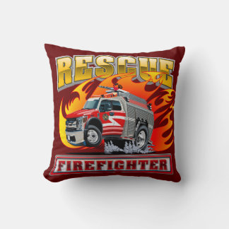 Coussin T-Shirt Camion de Pompiers Dessin Animé