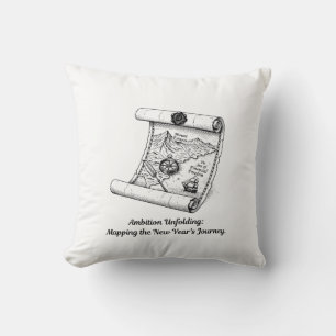 Coussin T-Shirt Carte Dépliante de l'Ambition