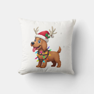 Coussin T-shirt Chien Terrier Irlandais à poils doux Lumiè