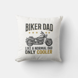 Coussin T-shirt citation moto vintage Biker Papa_1