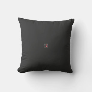 Coussin T-shirt classique de Noël laid avec chien teckel