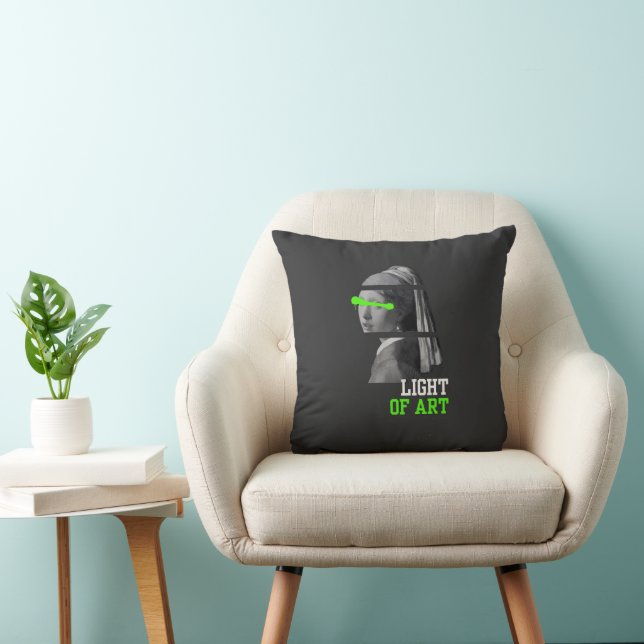 Coussin T-shirt de base féminin (Chaise)