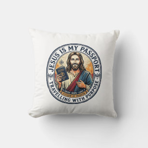 Coussin T-shirt de missions mondiales missionnaire Jésus c