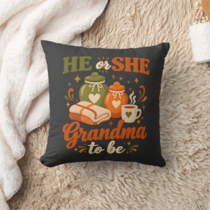 Coussin T-shirt de révélation du sexe du futur bébé pour g