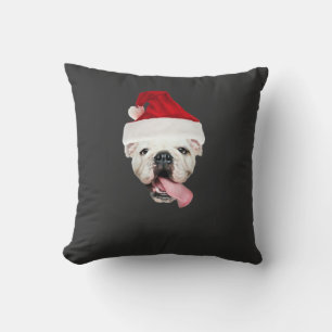 Coussin T-Shirt essentiel Bulldog Santa