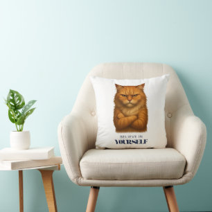 Coussin T-shirt Feline Confidence