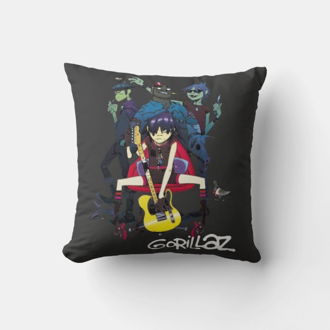 Coussin T-Shirt Gorrillaz (Recto)