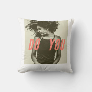 Coussin T-shirt graphique "Fais Toi" – Empowerment avec st