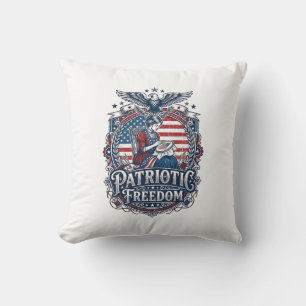 Coussin T-shirt graphique vectoriel broderie croisée patri