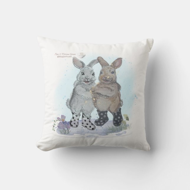 Coussin T-Shirt imprimé Pipa & Marlow (Recto)