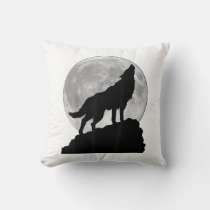 Coussin T Shirt Loup sous la lumière de la lune - Chien to