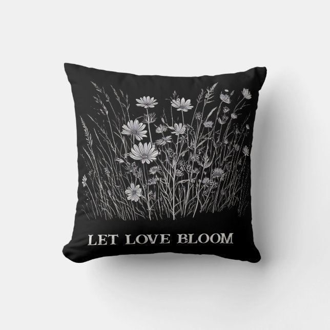 Coussin T-shirt Love Bloom (Recto)