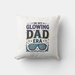 Coussin T-shirt lunettes de soleil néon rétro de l'ère Pap