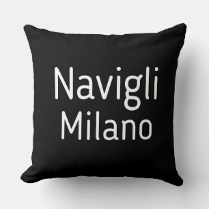 Coussin T-shirt Milano Italie Navigli