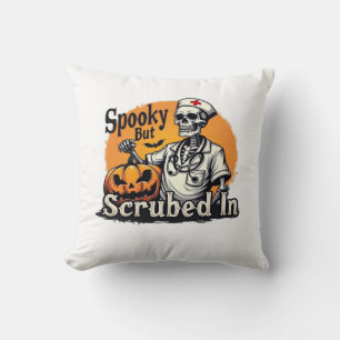 Coussin T-Shirt Oversized Design d'infirmière Halloween