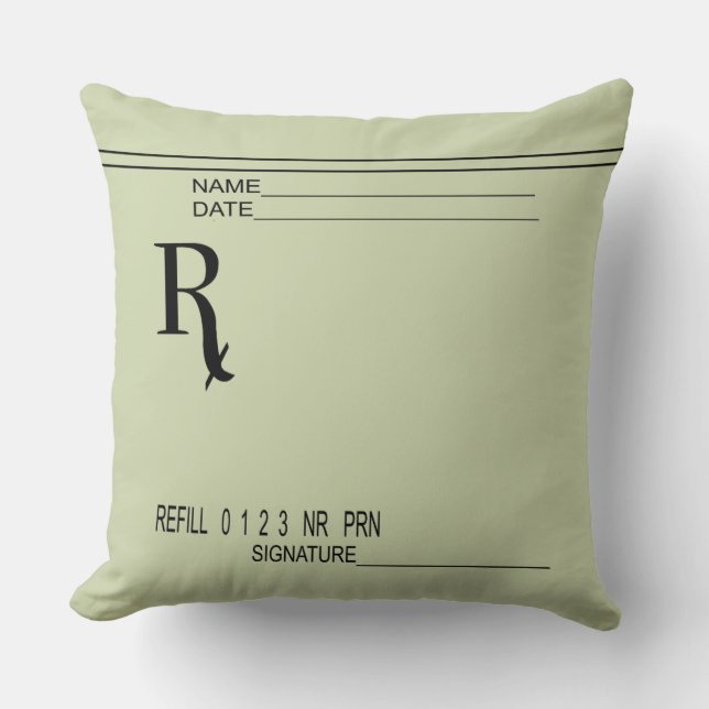 Coussin T-shirt Pad sur ordonnance - T-shirt pharmaciste R (Recto)