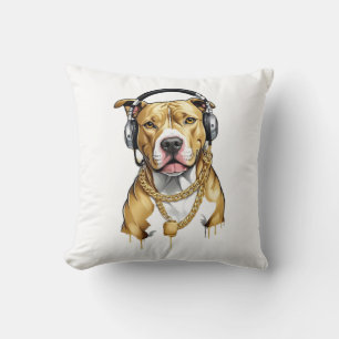 Coussin T-shirt Pitbull style street