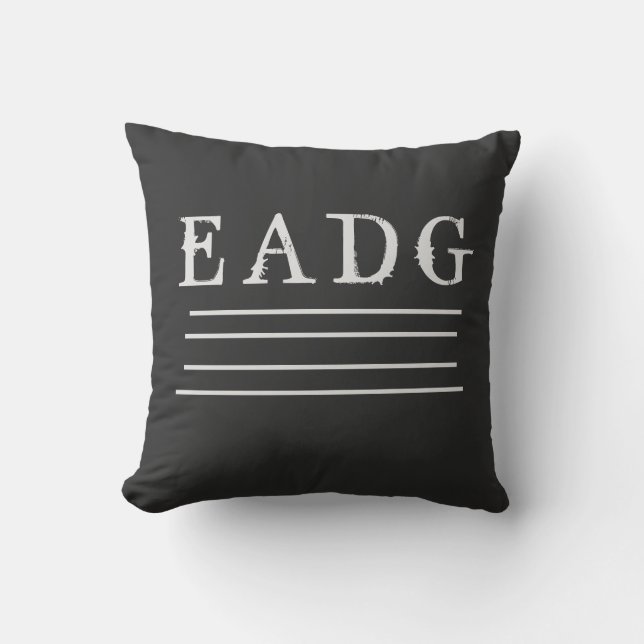 Coussin T-Shirt Réglé sur les Basses (Recto)