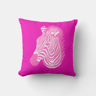 Coussin T-shirt rose Zebra