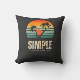 Coussin T-shirt Simple Sunset - Conception tropicale
