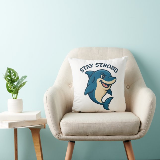 Coussin T-Shirt Splash Stay Strong (Chaise)