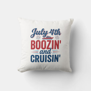 Coussin T-shirt vintage de bateau de débauche et de croisi