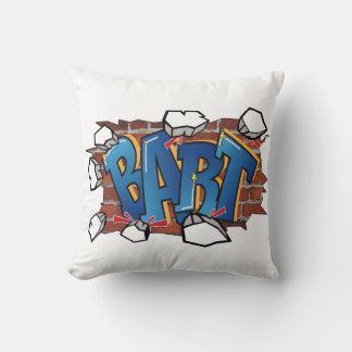 Coussin T-ShirtBART" Art de Graffiti Urbain - Percée