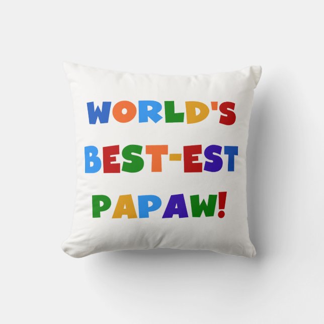 Coussin T-shirts et cadeaux lumineux de papaye de (Recto)