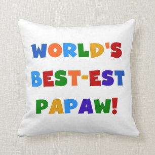 Coussin T-shirts et cadeaux lumineux de papaye de