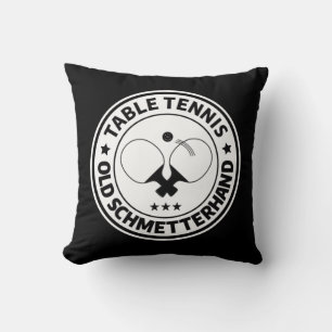 Coussin Table de ping-pong vieux papillon design pour ping