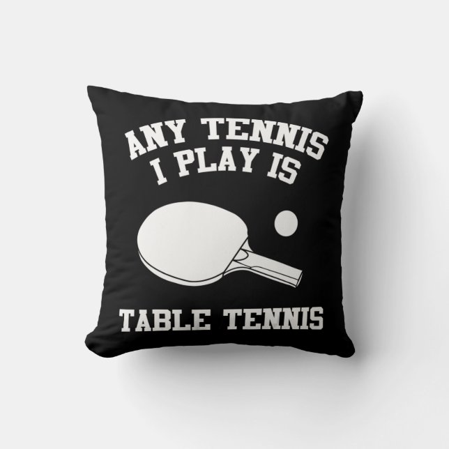 Coussin Table Tennis Vêtements Fun Tennis Joueurs Design (Recto)