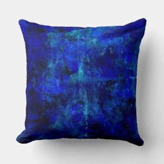 Coussin Tableau Abstrait bleu
