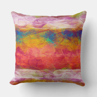 Coussin Tableau coloré Abstrait #23