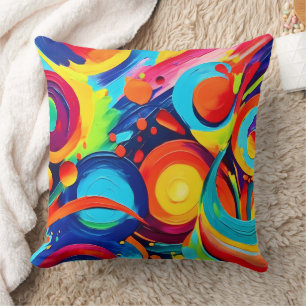 Coussin Tableau Cosmique Coloré Chaos