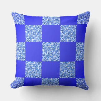 Coussin Tableau de bord bleu et blanc
