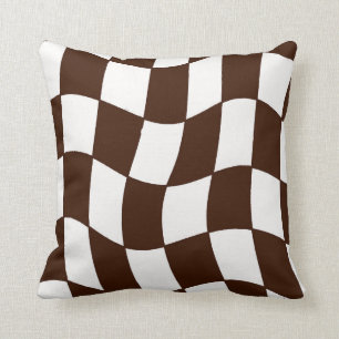 Coussin Tableau de bord Brown et blanc
