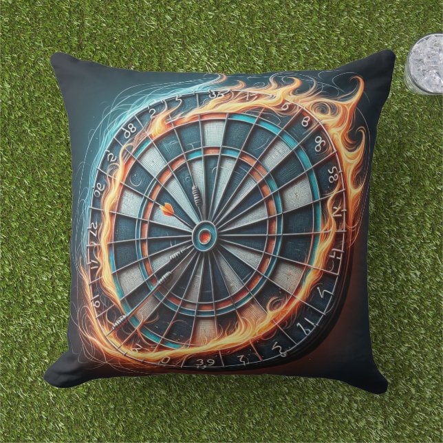 Coussin Tableau de bord de feu avec explosion de bulle (Herbe)