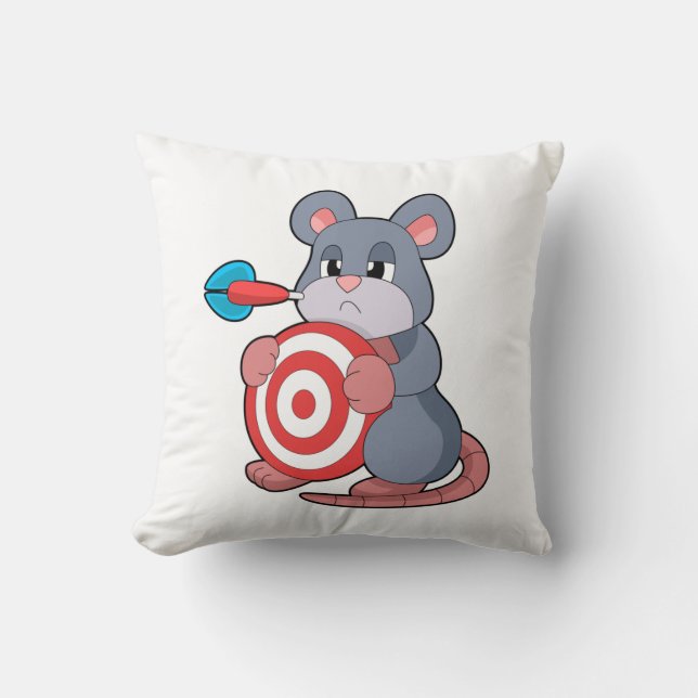 Coussin Tableau de bord fléchettes de souris (Recto)