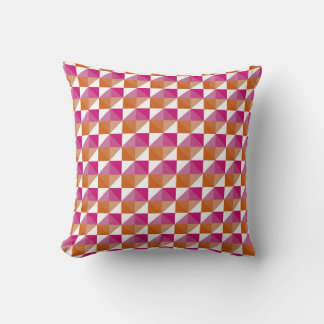 Coussin Tableau de bord orange et rose