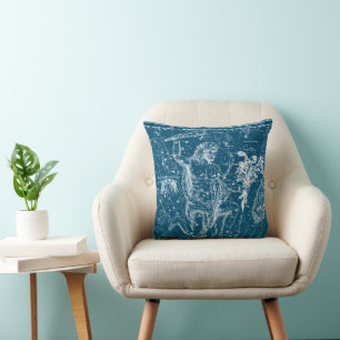 Coussin Tableau de constellation d'Hercules vintages