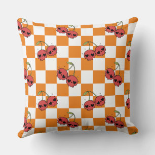Coussin Tableau de contrôle du crâne de cerisier - Vibes K
