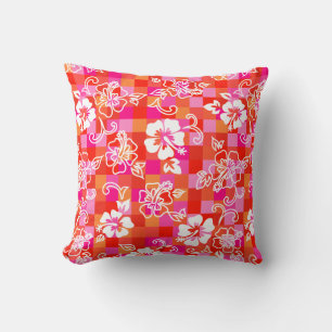 Coussin Tableau de contrôle Hibiscus Hawaiian Floral